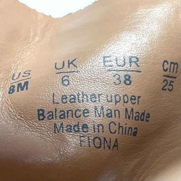 Franco Sarto Sandals Women's size 8 Fiona Strappy Leather Wedges Tan‎ Brown - Picture 8 of 8